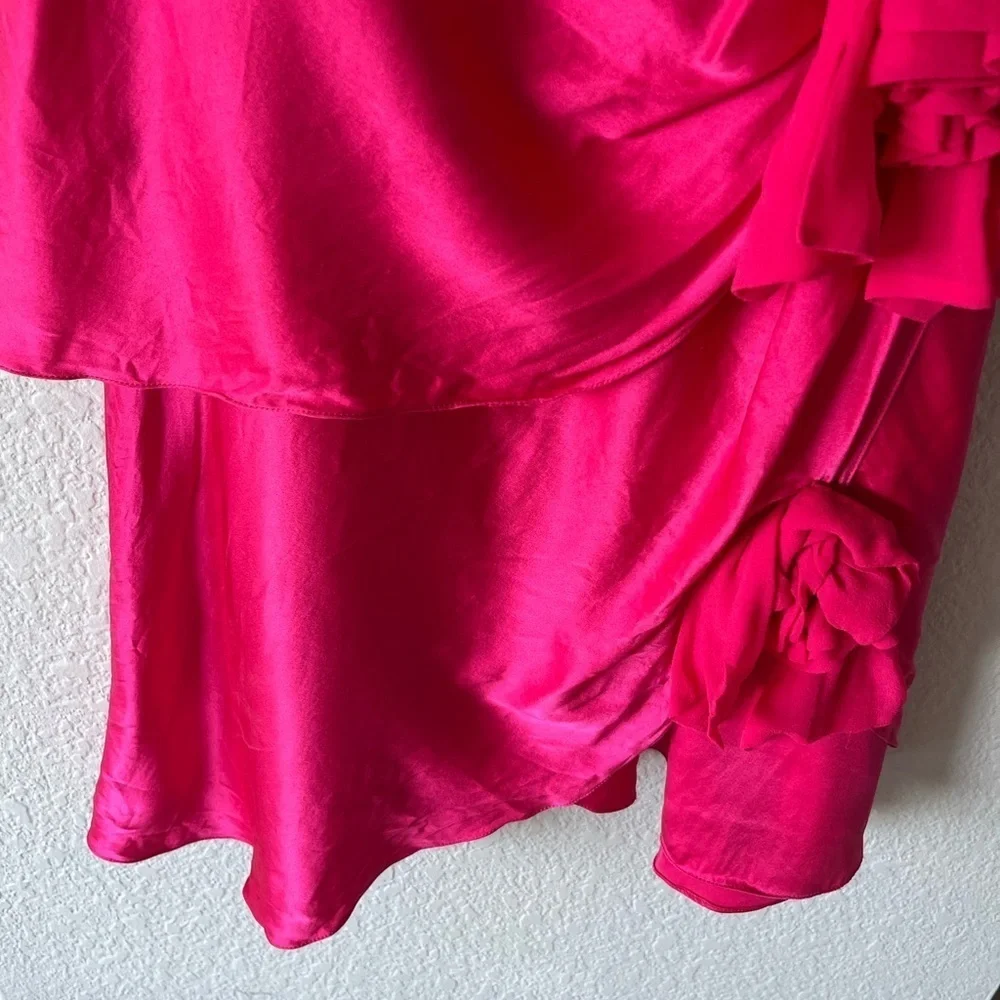 Silk Vintage Y2K Betsey Johnson Hot Pink Dress